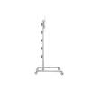 Multibrackets gurulós public padló állvány 180 Single LCD/PLAZMA/LED univerzális konzol, 24-63", Ezüst színű, Vesa 700x400 mm