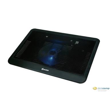 Vakoss Laptop hűtő 17"-ig fekete /LF-1854LK/