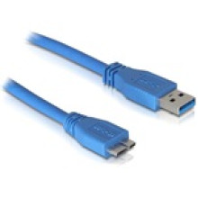 Delock USB 3.0 A - USB 3.0 micro B M/M adatkábel 2m kék