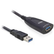 Delock USB 3.0 A M/F adatkábel 5m aktív hosszabbító
