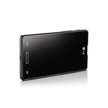 Gigapack LG Optimus L5 II. (E460)  Műanyag telefonvédő gumírozott FEKETE G36167