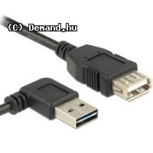 Kab USB2.0-A-A hosszabbitó 1m 90fok Delock 83551