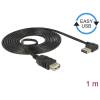 Kab USB2.0-A-A hosszabbitó 1m 90fok Delock 83551