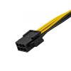 Fordító PCIE VGA-hoz 6pin Female - 8pin Male Akyga AK-CA-07