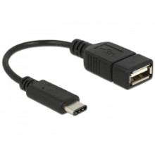 USB 2.0 C-A kábel 15cm Delock 65579