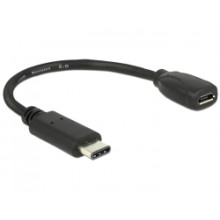USB 2.0 C-micro B kábel 15cm Delock 65578