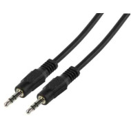 Audio kábel 3.5mm JACK összekötő M/M  2.5m, CABLE-404/2.5