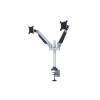 Multibrackets Gaslift asztali rögzítő LCD/PLAZMA/LED dupla karos konzol ezüst színű, Vesa 75x75 100x100