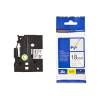 Brother Festékszalag TZEFX241 P-Touch, 18 mm fehér alapon fekete, flexibilis