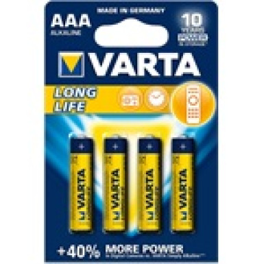 Varta Longlife 1.5V AAA alkáli elem 4db