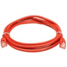 OEM RJ45 CAT6 UTP M/M adatkábel 1m LSOH piros