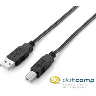 Equip 128862 USB 2.0 A-B nyomtat&oacute; k&aacute;bel, apa/apa, dupl&aacute;n &aacute;rny&eacute;kolt, 5m