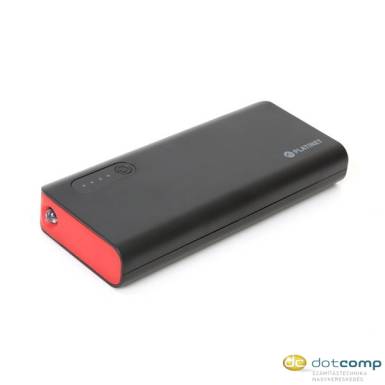 Platinet PMPB80BR Power Bank hordozhat&oacute; t&ouml;ltő 8000mAh + zsebl&aacute;mpa fekete-piros