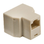 Valueline Valueline RJ45 jelosztó, RJ45 aljzat – 2x RJ45 aljzat, elefántcsontszínű