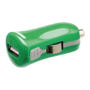 Valueline USB autós töltő: 2,1 A, USB A aljzat – 12 V-os szivargyújtó-csatlakozó, zöld