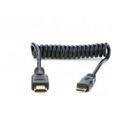 Atomos Mini HDMI - Full HDMI spir&aacute;lk&aacute;bel (30cm)