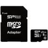 SILICON POWER Micro SDHC Card 8GB (Class 10) with SD Adapter SP008GBSTH010V10-SP
