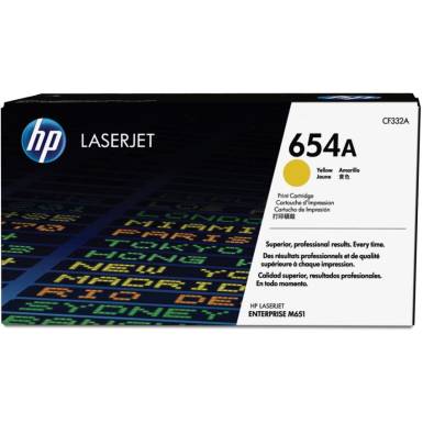 TONER CARTRIDGE 654A YELLOW