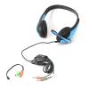 OMEGA Freestyle fejhallgató Hi-Fi sztereó + mikrofon FH4008BL Kék