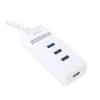 OMEGA USB 3.0 Hub 4 portos feh&eacute;r OUH34W