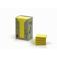3M POSTIT Öntapadó jegyzettömb, 38x51 mm, 100 lap, környezetbarát, 3M POSTIT, sárga