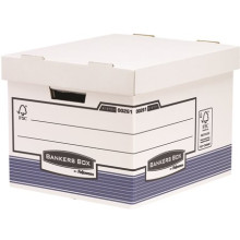 FELLOWES Archiváló konténer, karton, standard, "BANKERS BOX® SYSTEM by FELLOWES®", kék
