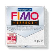 FIMO Gyurma, 56 g, égethető, FIMO "Effect", csillámos fehér