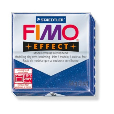 FIMO Gyurma, 56 g, égethető, FIMO "Effect", csillámos kék