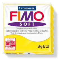 FIMO Gyurma, 56 g, égethető, FIMO "Soft", citromsárga
