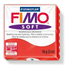FIMO Gyurma, 56 g, égethető, FIMO "Soft", indián piros