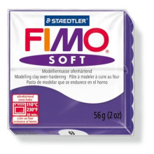 FIMO Gyurma, 56 g, égethető, FIMO "Soft", szilva