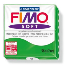 FIMO Gyurma, 56 g, égethető, FIMO "Soft", trópusi zöld