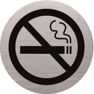 HELIT Információs tábla, rozsdamentes acél, HELIT, tilos a dohányzás