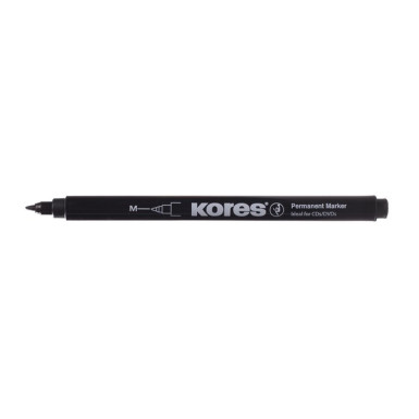 KORES Alkoholos marker, CD/DVD, 1 mm, KORES, fekete