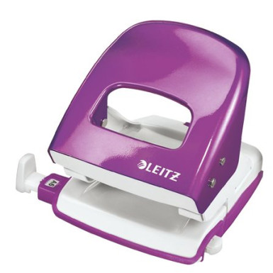 LEITZ Lyukasztó, kétlyukú, 30 lap, LEITZ "Nexxt Wow", metál lila