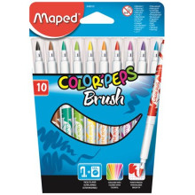 MAPED Filctoll, ecset, MAPED Color Peps Brush, 10 különböző szín