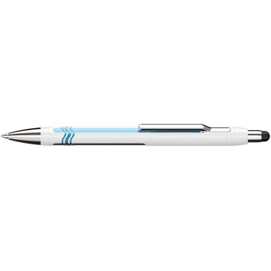 Schneider Golyóstoll, 0,7 mm, nyomógombos, érintőképernyős készülékekhez, SCHNEIDER "Epsilon Touch XB", fehér-kék