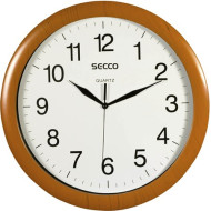 SECCO Falióra, 32 cm,  SECCO "Sweep Second", fa hatású keret