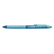 STABILO Golyóstoll, 0,38 mm, nyomógombos, kék tolltest, STABILO "Performer+", kék