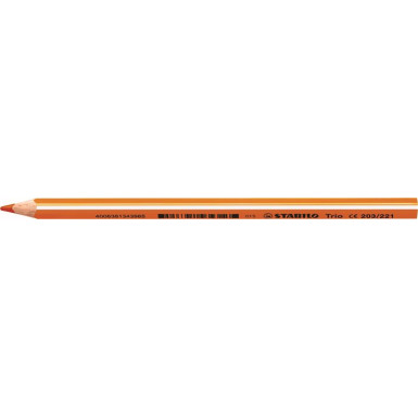 STABILO Színes ceruza, háromszögletű, vastag, STABILO "Trio", narancs