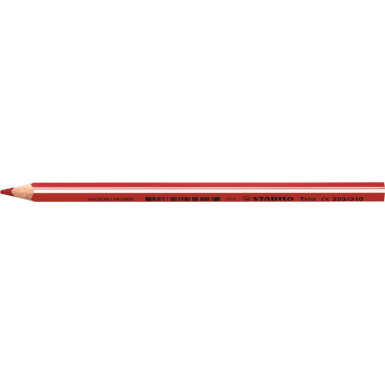 STABILO Színes ceruza, háromszögletű, vastag, STABILO "Trio", piros