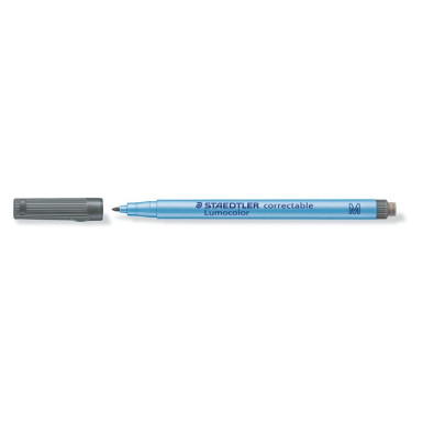 STAEDTLER Alkoholmentes marker, OHP, 1 mm, STAEDTLER "Lumocolor 305 M", fekete