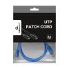 Kab UTP Patch 1m Kék Gembird PP12-1M/B