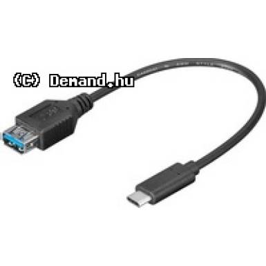BRAND USB3.1 C-A 0,2m hosszabító Fekete 67894 BRAND USB3.1 C-A 0,2m hosszabító Fekete 67894