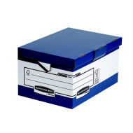 FELLOWES Csapófedeles ergonómikus archiváló konténer, "BANKERS BOX® BY FELLOWES® ", kék