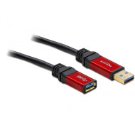 Delock 82755 USB 3.0-A apa / anya hosszabbító prémium kábel, 5 m