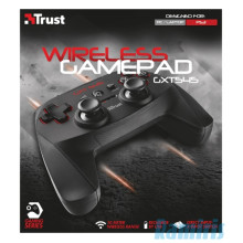 Trust Gamepad Vezeték Nélküli - GXT545 (c.sz:20491, Playstation design, fekete, PC és PS3 kompatibil