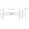 Multibrackets fali rögzítő LCD/PLAZMA/LED univerzális fix konzol HD MAX, 60-110", Vesa 800x600mm MTB 7350073731091