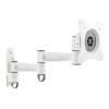 Multibrackets fali rögzítő LCD/PLAZMA/LED karos dönthető, forgatható (360) konzol III, 15-32", Fehér színű, Vesa 75x75 MTB 7350022736092