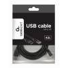 Gembird Cablexpert USB 2.0 A-A hosszabbító kábel 4,5m /CCP-USB2-AMAF-15C/
